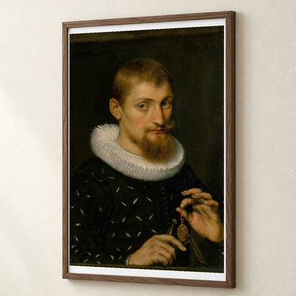 Portrait Of A Man, Possibly An Architect Or Geographer By Peter Paul Rubens — Classical Art classical art print by SaamCrafts