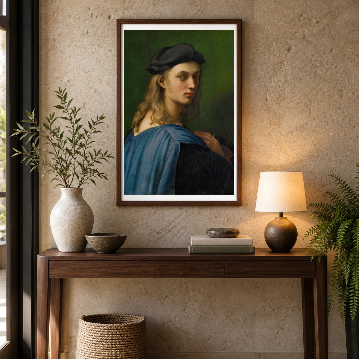 Raphael Bindo Altoviti — Classical Art shown in a styled interior