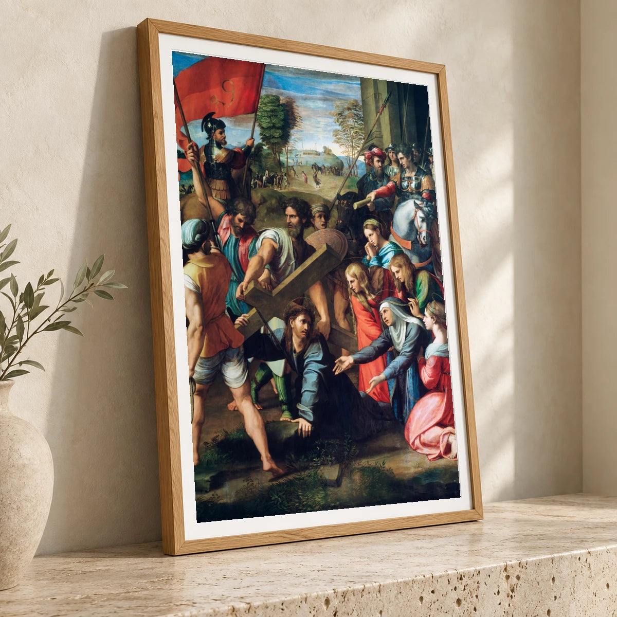 Raphael S Christ Falling On The Way To Calvary — Classical Art classical art print by SaamCrafts