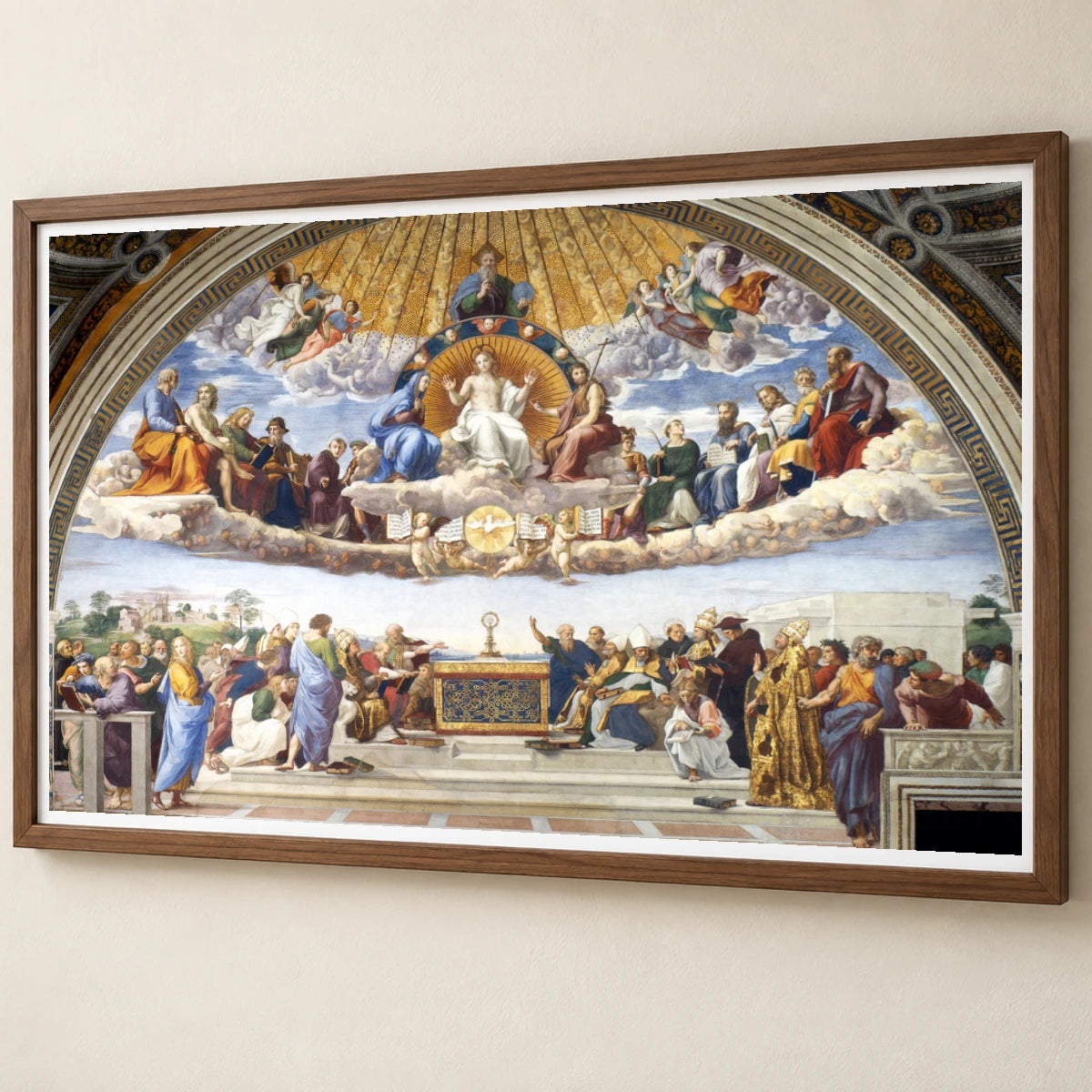 Raphael S Disputation Of The Holy Sacrament — Classical Art classical art print by SaamCrafts