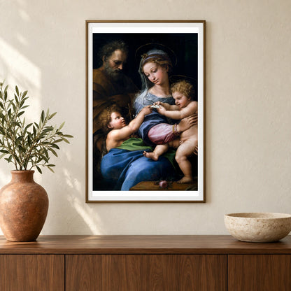 Raphael S Madonna Of The Rose — Classical Art shown in a styled interior