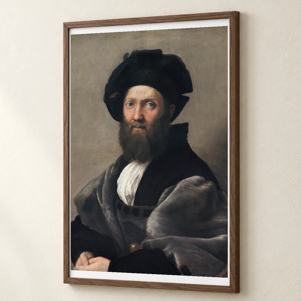 Raphael S Portrait Of Baldassarre Castiglione — Classical Art classical art print by SaamCrafts