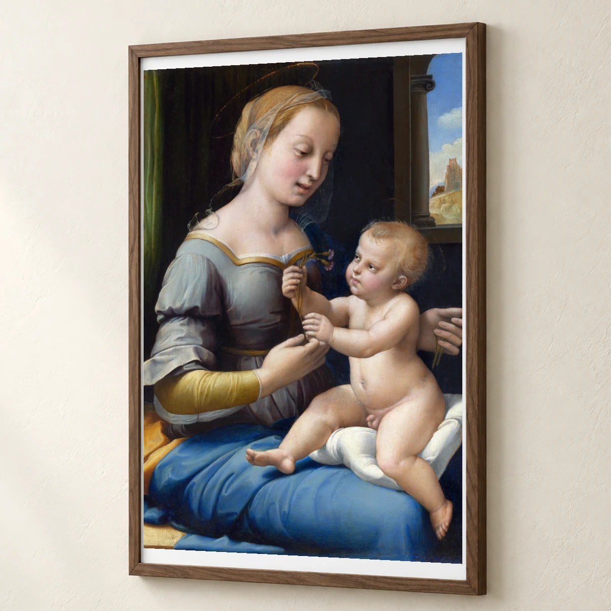 Raphael S The Madonna Of The Pinks — Classical Art classical art print by SaamCrafts