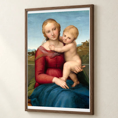 Raphael S The Small Cowper Madonna (ca. 1505) Famous Painting — Classical Art classical art print by SaamCrafts