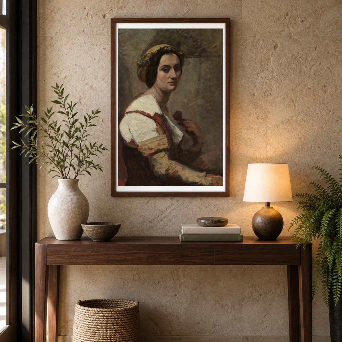 Sibylle — Classical Art shown in a styled interior