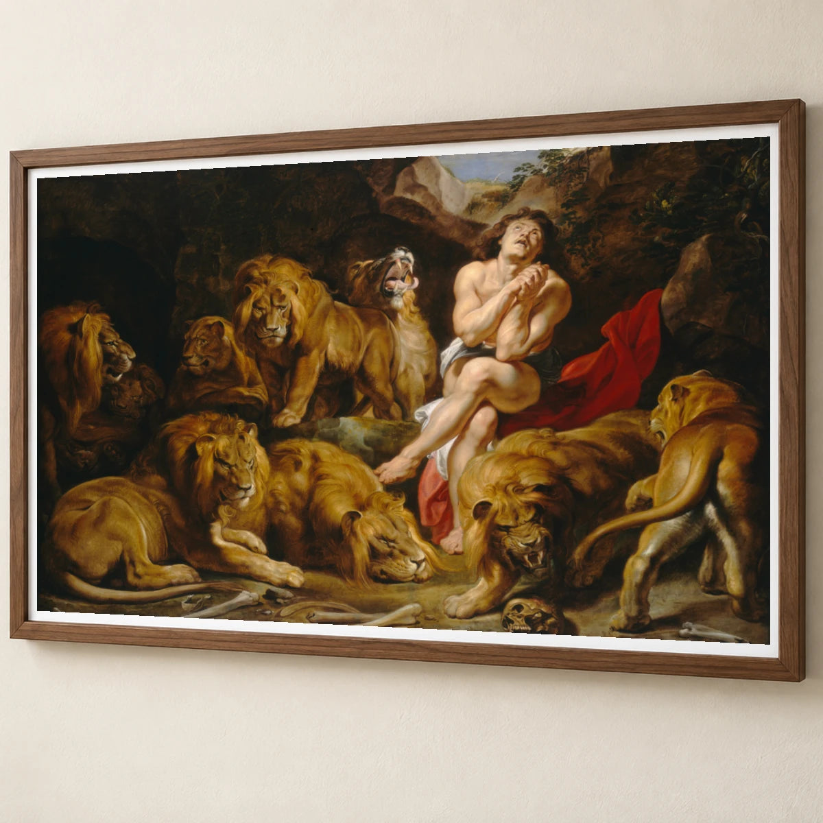 Sir Peter Paul Rubens Daniel In The Lions Den — Classical Art classical art print by SaamCrafts