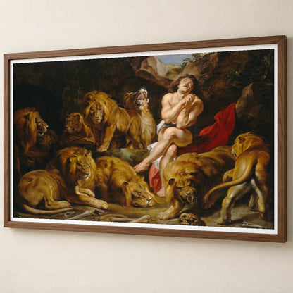 Sir Peter Paul Rubens Daniel In The Lions Den — Classical Art classical art print by SaamCrafts