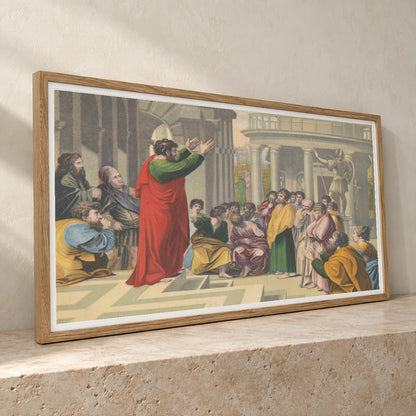 St Paul Preaching In Athens — Classical Art classical art print by SaamCrafts