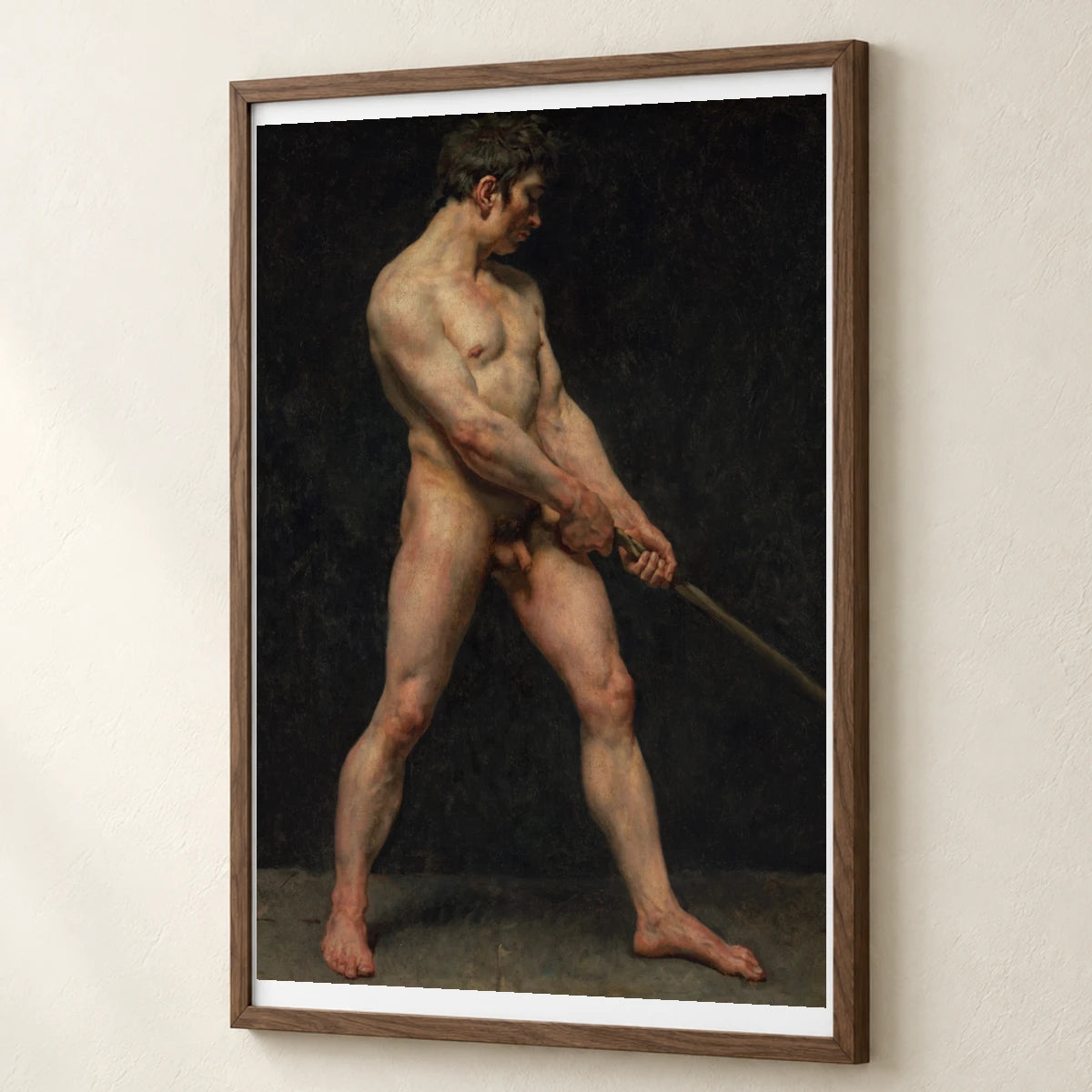 Study Of A Nude Man, Follower Of Pierre Narcisse Guérin — Classical Art classical art print by SaamCrafts