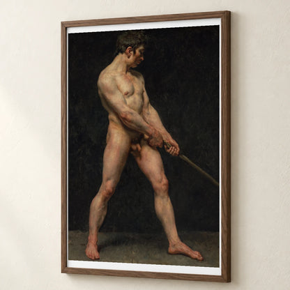 Study Of A Nude Man, Follower Of Pierre Narcisse Guérin — Classical Art classical art print by SaamCrafts