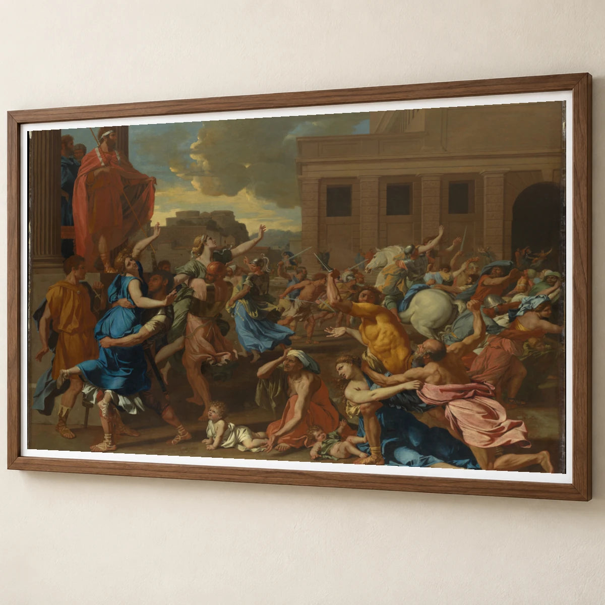 The Abduction Of The Sabine Women By Nicolas Poussin — Classical Art classical art print by SaamCrafts
