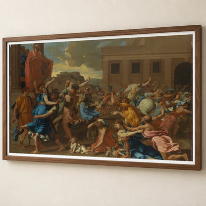 The Abduction Of The Sabine Women By Nicolas Poussin — Classical Art classical art print by SaamCrafts