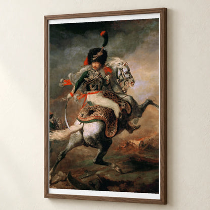 The Charging Chasseur (1812) Romanticism By Théodore Géricault. — Classical Art classical art print by SaamCrafts