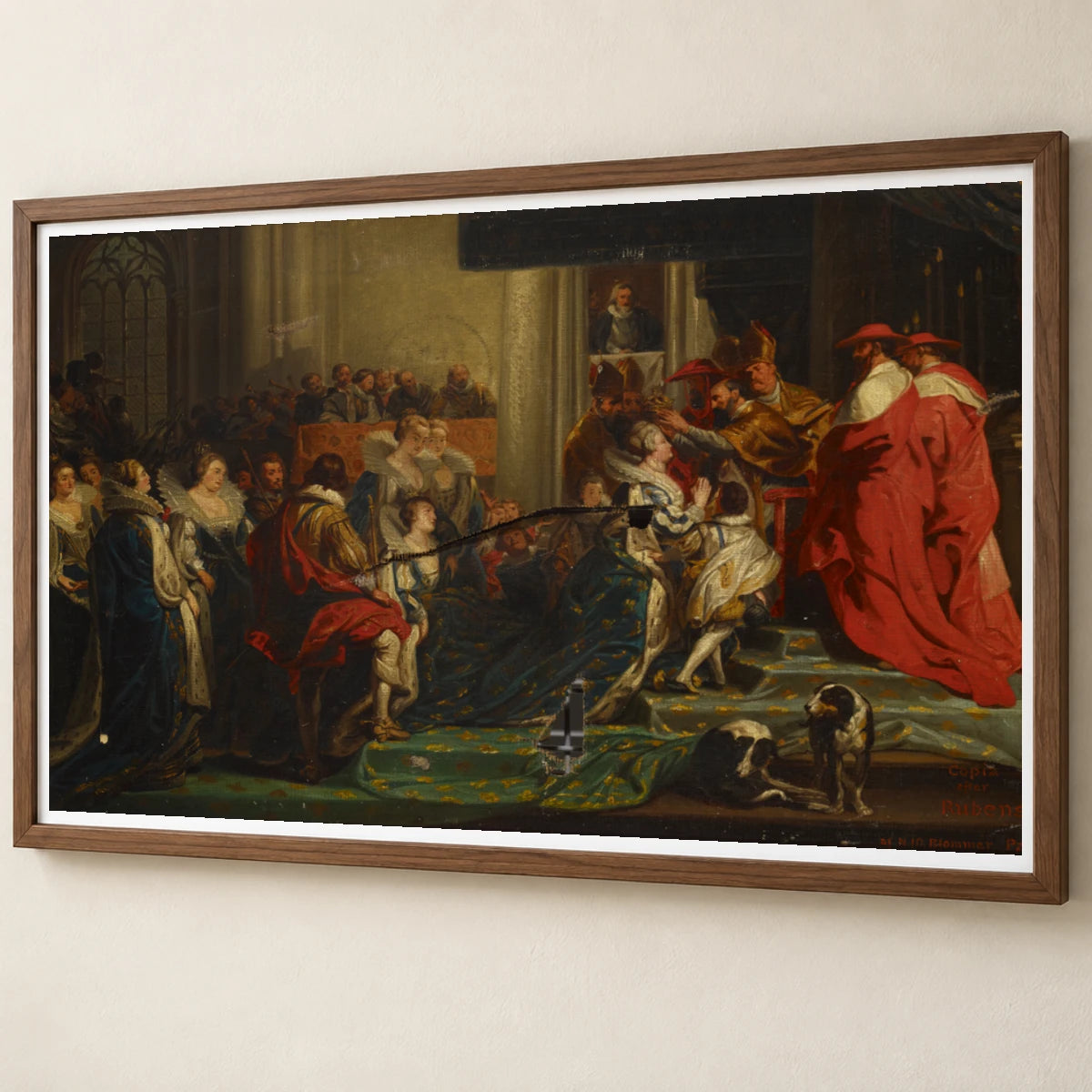The Coronation Of Maria De Medici, A Copy After Peter Paul Rubens, 1850, Nils Jakob Olsson Blommér — Classical Art classical art print by SaamCrafts