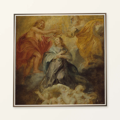 The Coronation Of The Virgin By Peter Paul Rubens — Classical Art classical art print by SaamCrafts