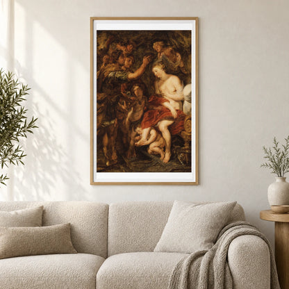 The Crowning Of Roxana By Peter Paul Rubens — Classical Art shown in a styled interior