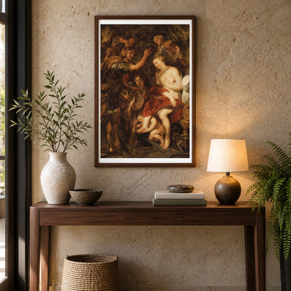 The Crowning Of Roxana By Peter Paul Rubens — Classical Art shown in a styled interior