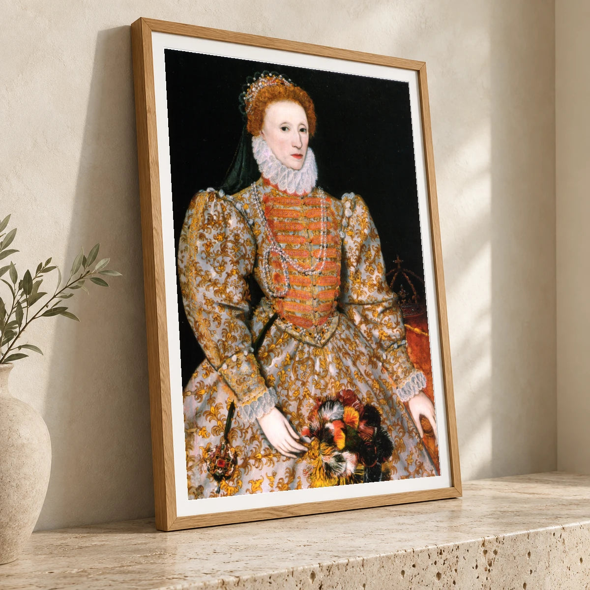 The Darnley Portrait Of Elizabeth I Of England — Classical Art classical art print by SaamCrafts