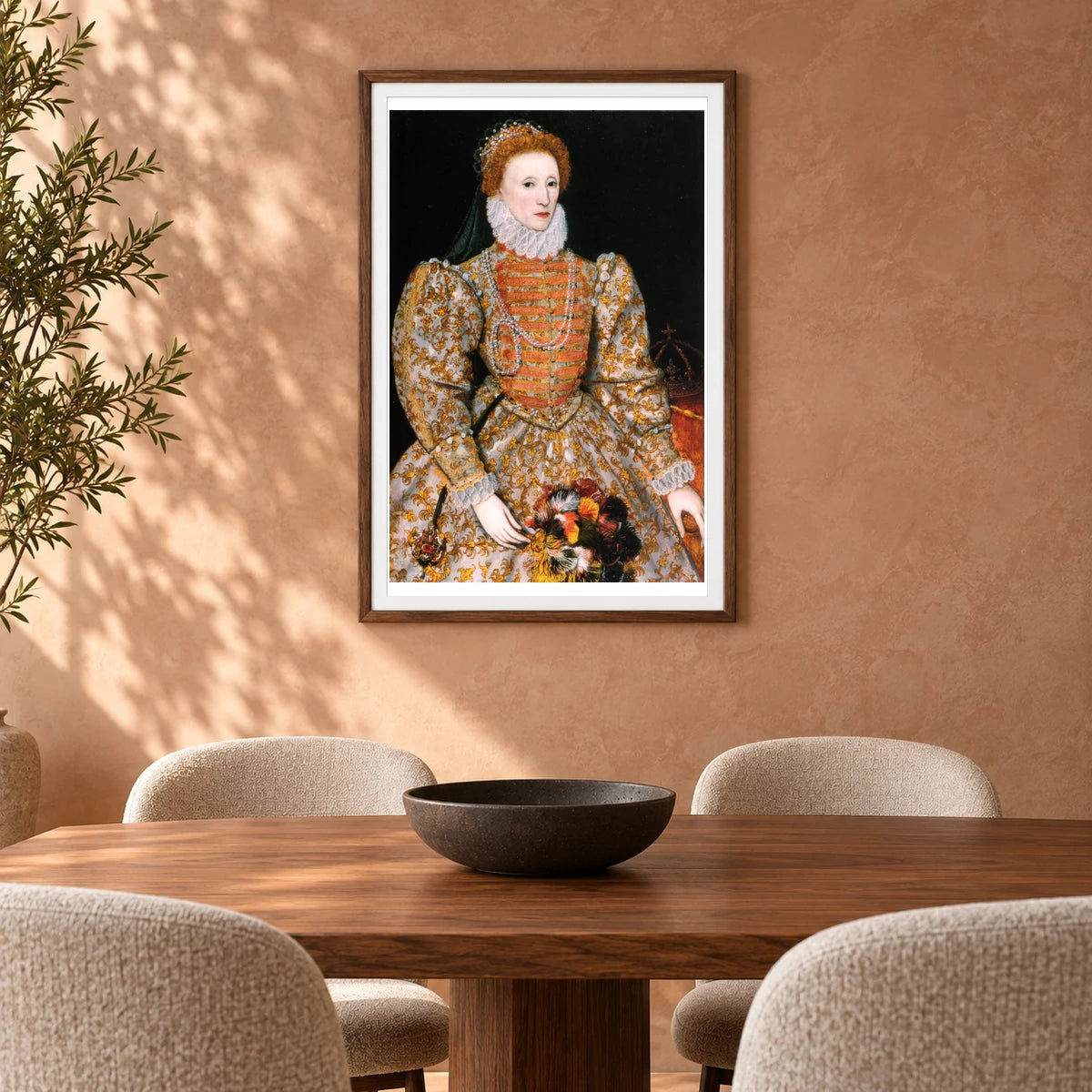 The Darnley Portrait Of Elizabeth I Of England — Classical Art shown in a styled interior