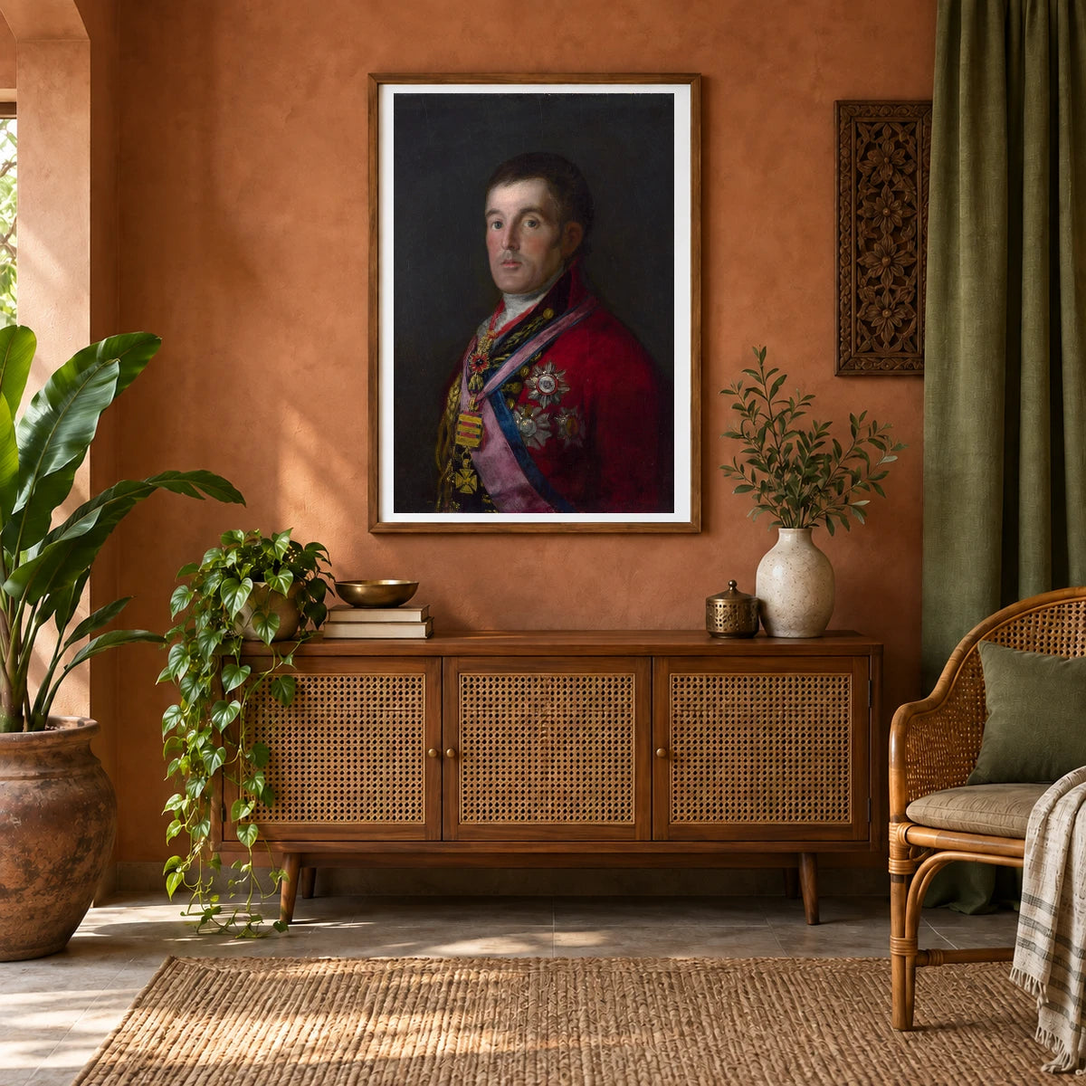 The Duke Of Wellington — Classical Art shown in a styled interior