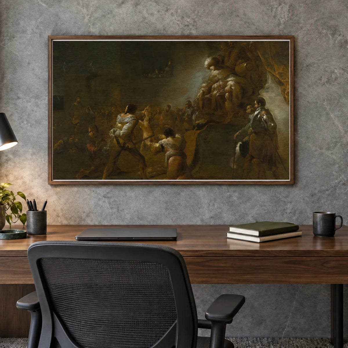 The Judgment Of Solomon — Classical Art shown in a styled interior