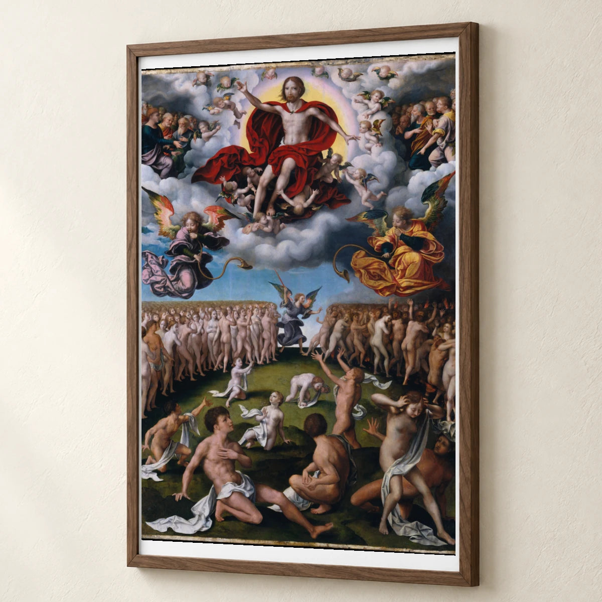 The Last Judgment By Joos Van Cleve — Classical Art classical art print by SaamCrafts