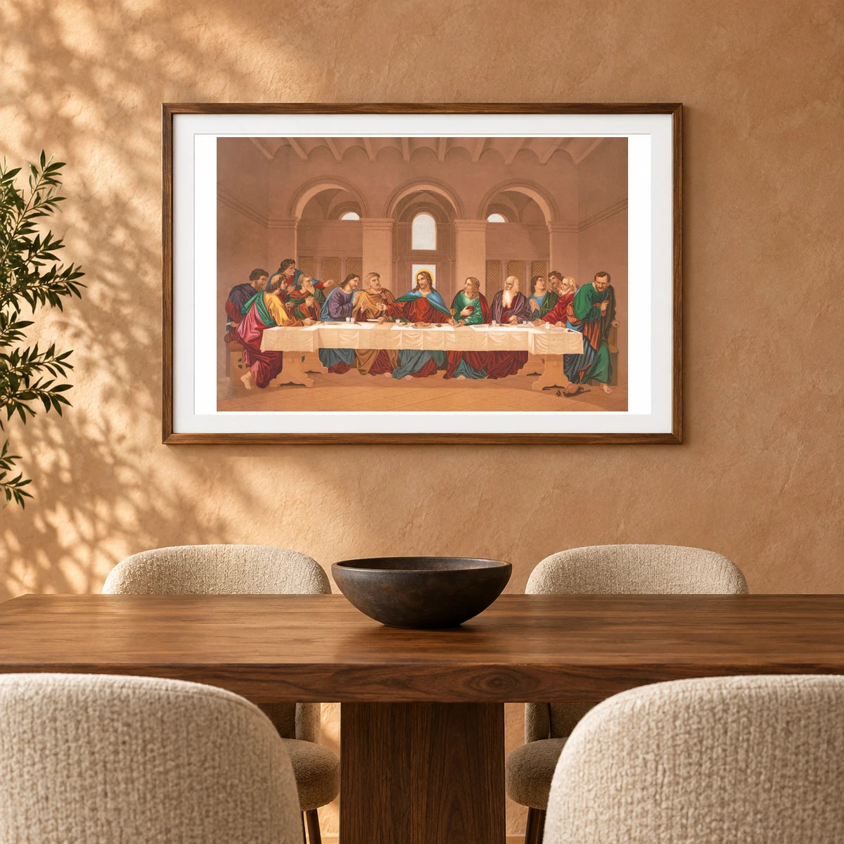 The Last Supper (1877) By Leonardo Da Vinci — Classical Art shown in a styled interior