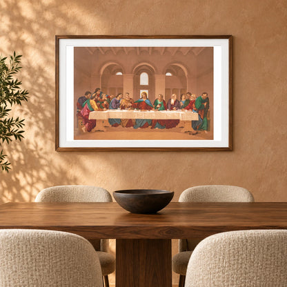 The Last Supper (1877) By Leonardo Da Vinci — Classical Art shown in a styled interior