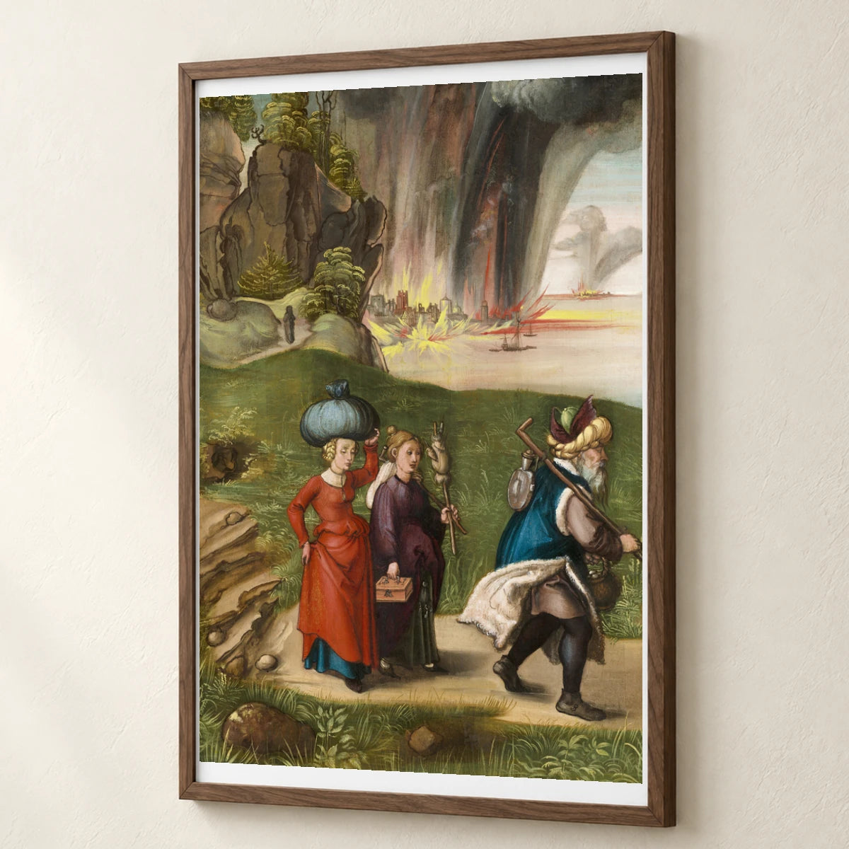 This Scene Is Painted On The Reverse Side Of Dürer S Madonna And Child — Classical Art classical art print by SaamCrafts