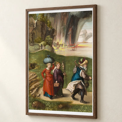 This Scene Is Painted On The Reverse Side Of Dürer S Madonna And Child — Classical Art classical art print by SaamCrafts