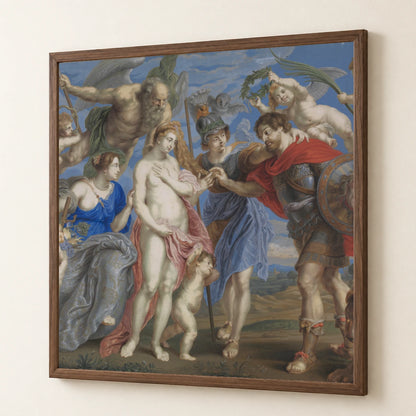 Victorious Hero Takes Occasion To Conclude Peace — Classical Art classical art print by SaamCrafts