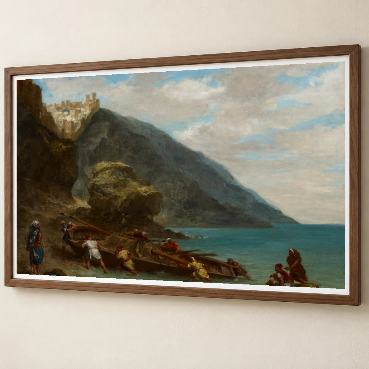 View Of Tangier From The Seashore By Eugène Delacroix — Classical Art classical art print by SaamCrafts