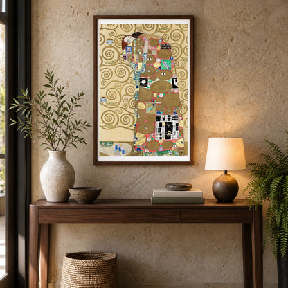 Klimt III — Gustav Klimt shown in a styled interior
