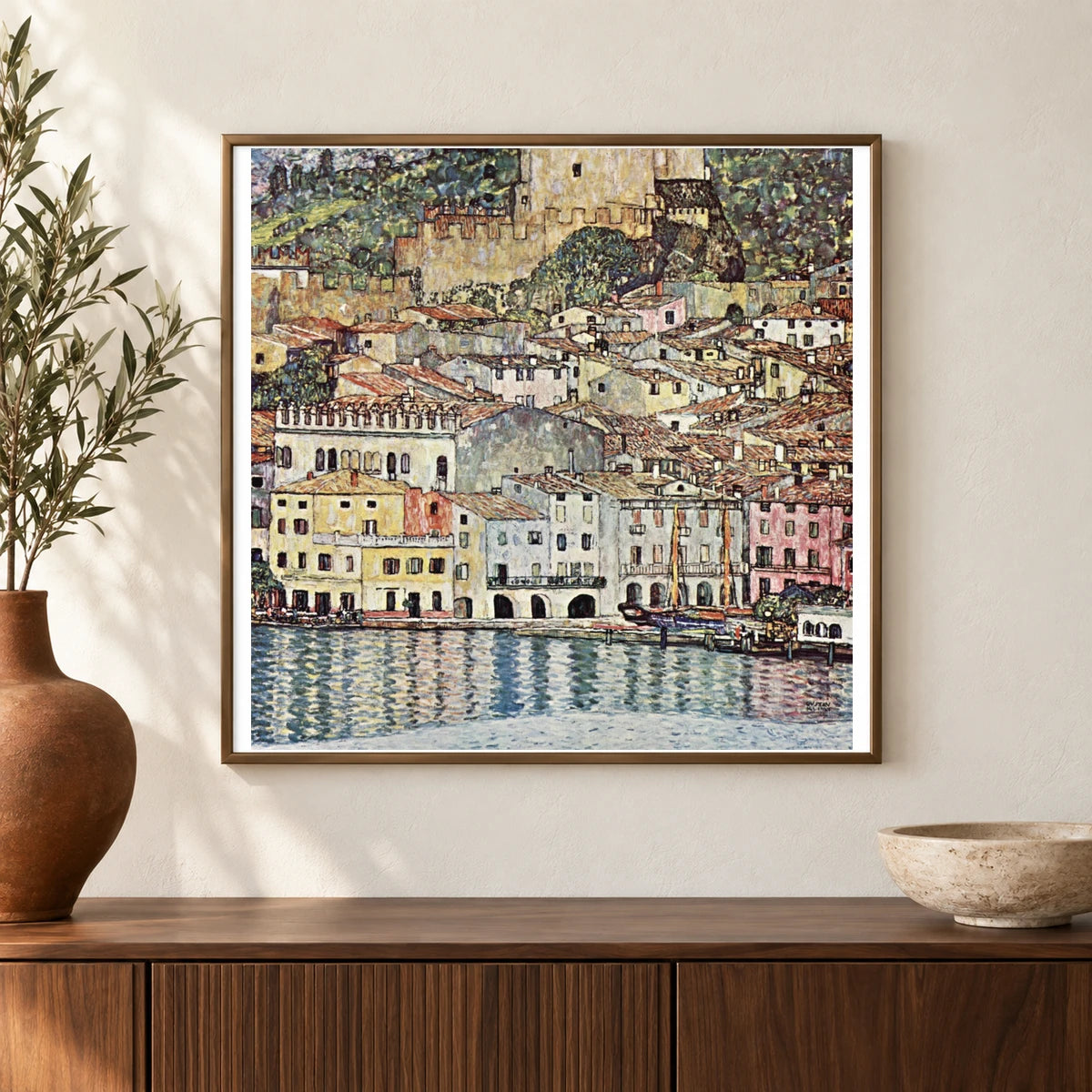 Klimt VII — Gustav Klimt shown in a styled interior