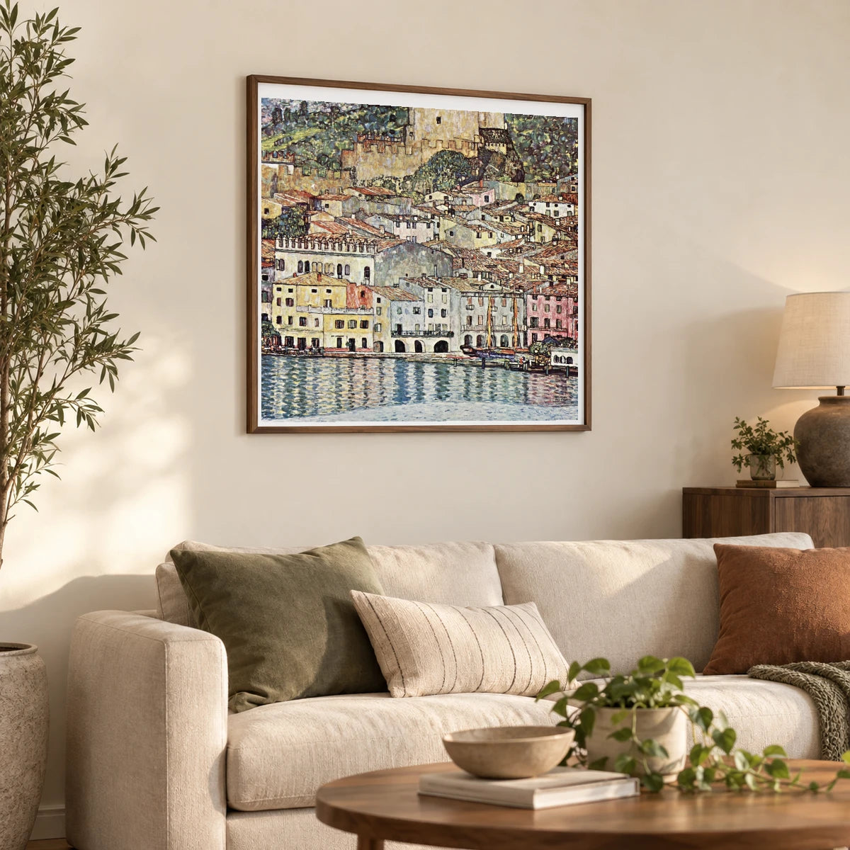 Klimt VII — Gustav Klimt shown in a styled interior