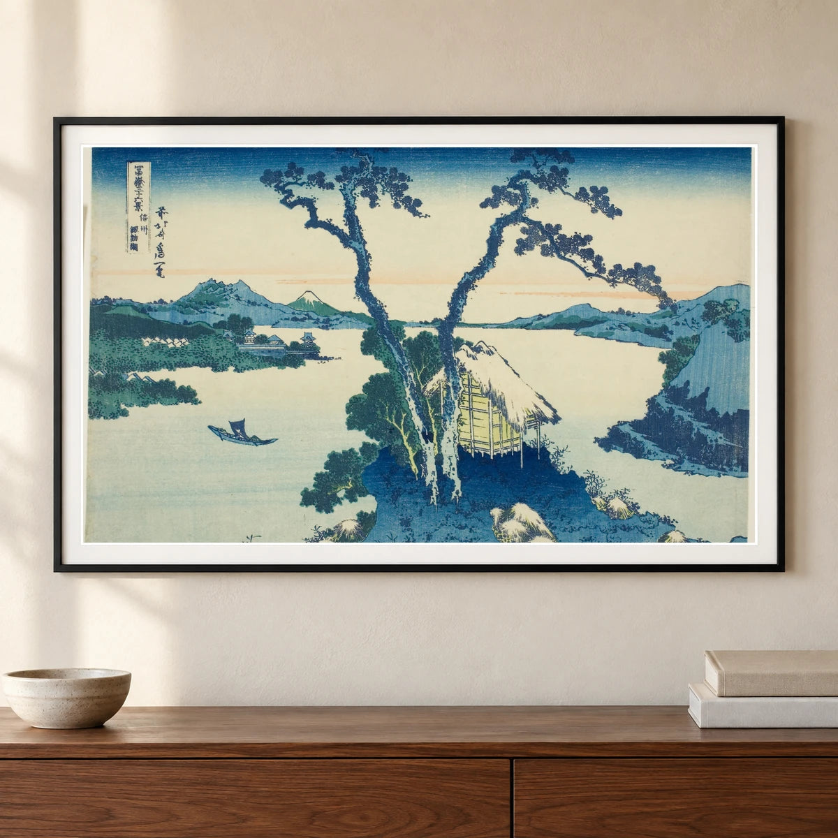 Katsushika Hokusai — Katsushika Hokusai shown in a styled interior