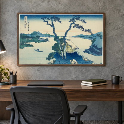 Katsushika Hokusai — Katsushika Hokusai shown in a styled interior