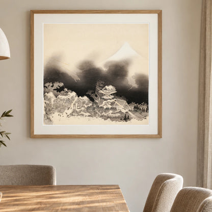 Katsushika Hokusai VI — Katsushika Hokusai shown in a styled interior