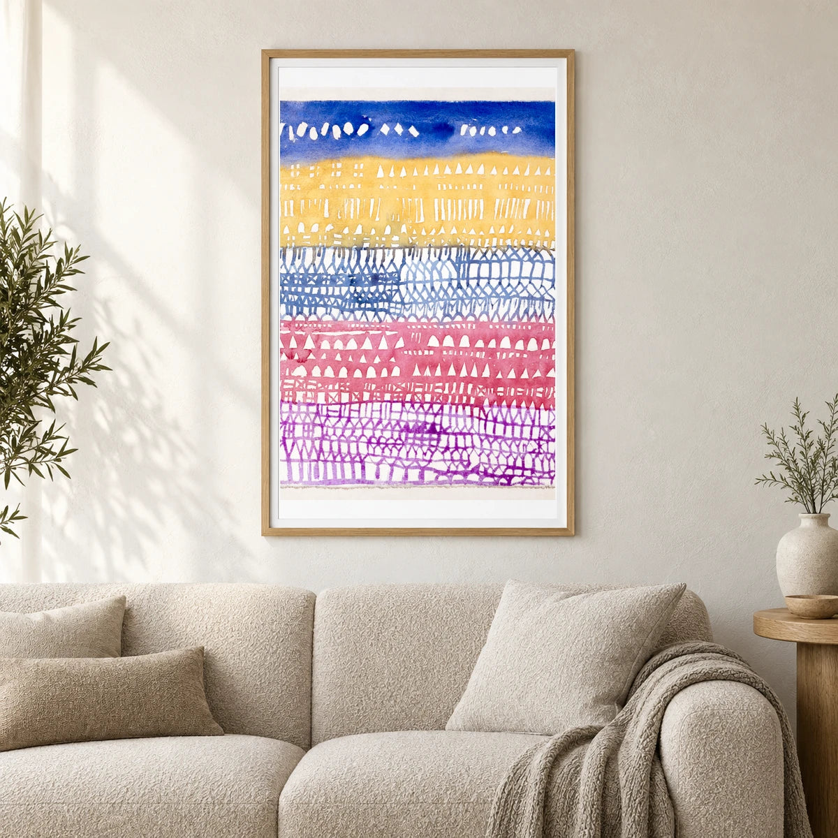 Paul Klee IV — Paul Klee shown in a styled interior
