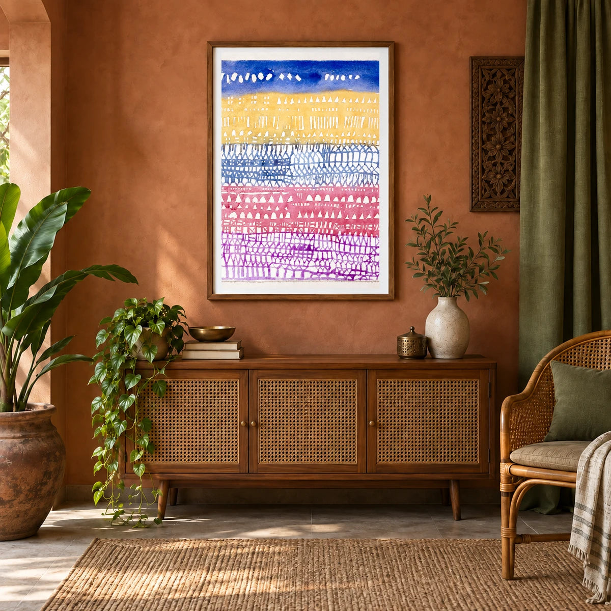 Paul Klee IV — Paul Klee shown in a styled interior