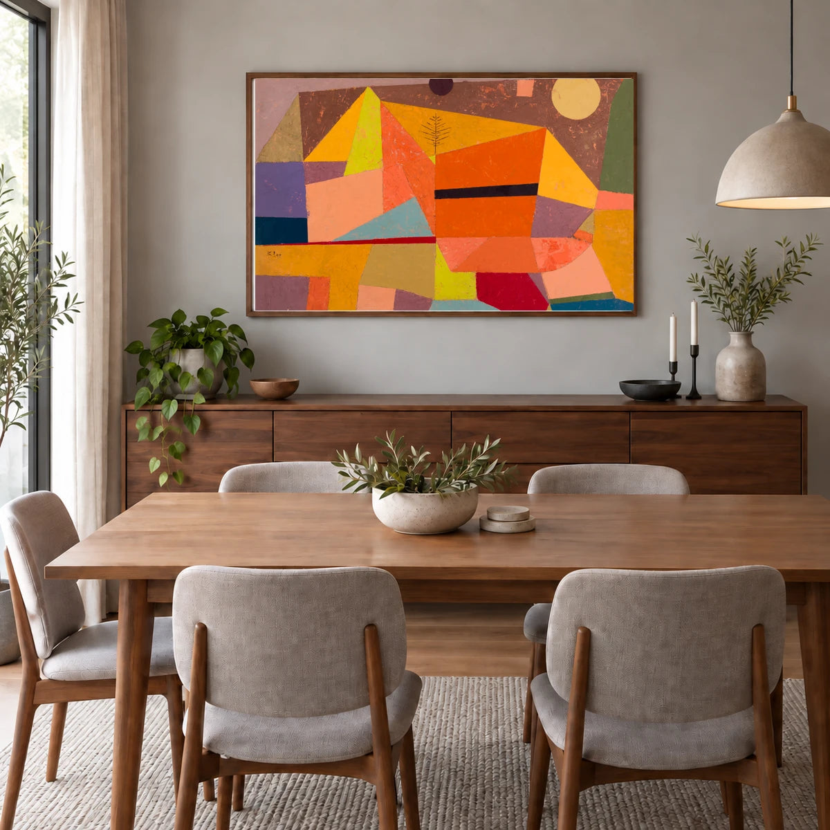 Paul Klee XI — Paul Klee shown in a styled interior