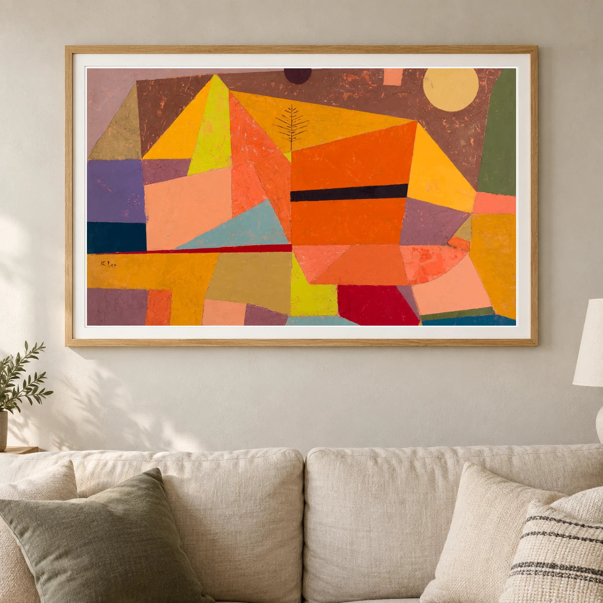 Paul Klee XI — Paul Klee shown in a styled interior
