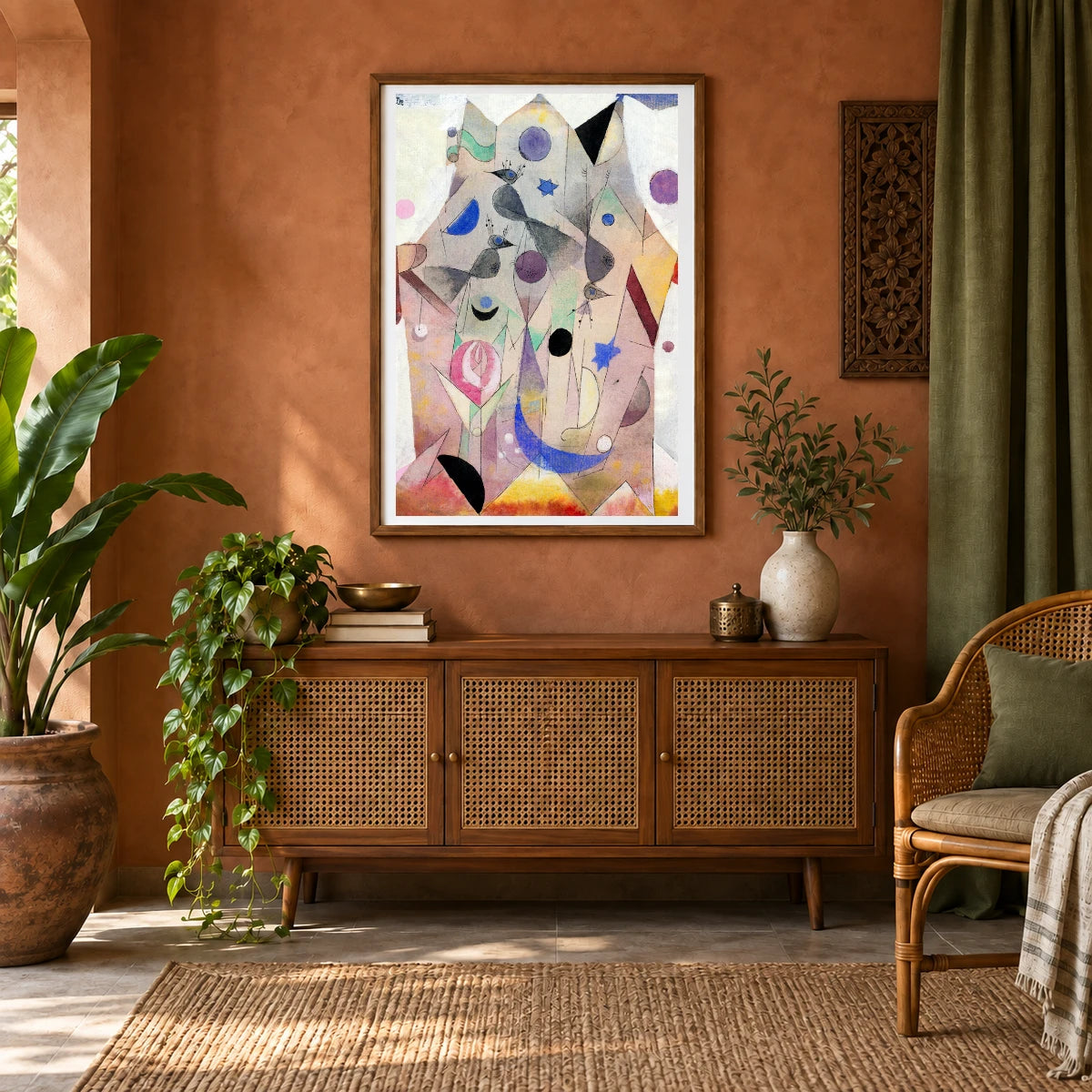 Paul Klee XII — Paul Klee shown in a styled interior