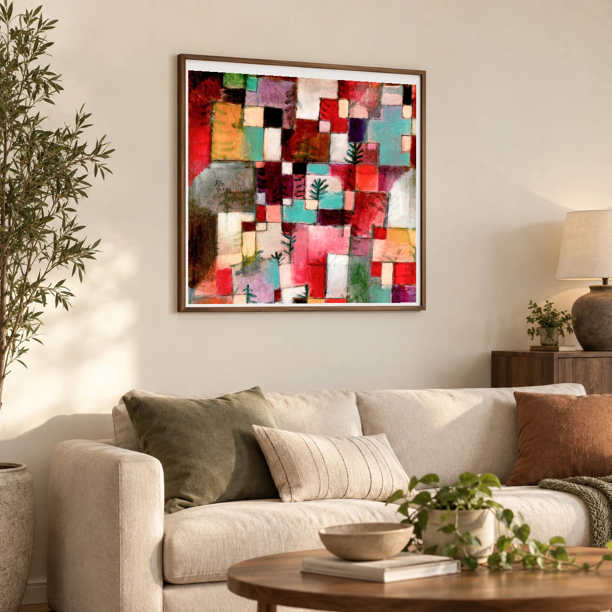 Paul Klee XIII — Paul Klee shown in a styled interior