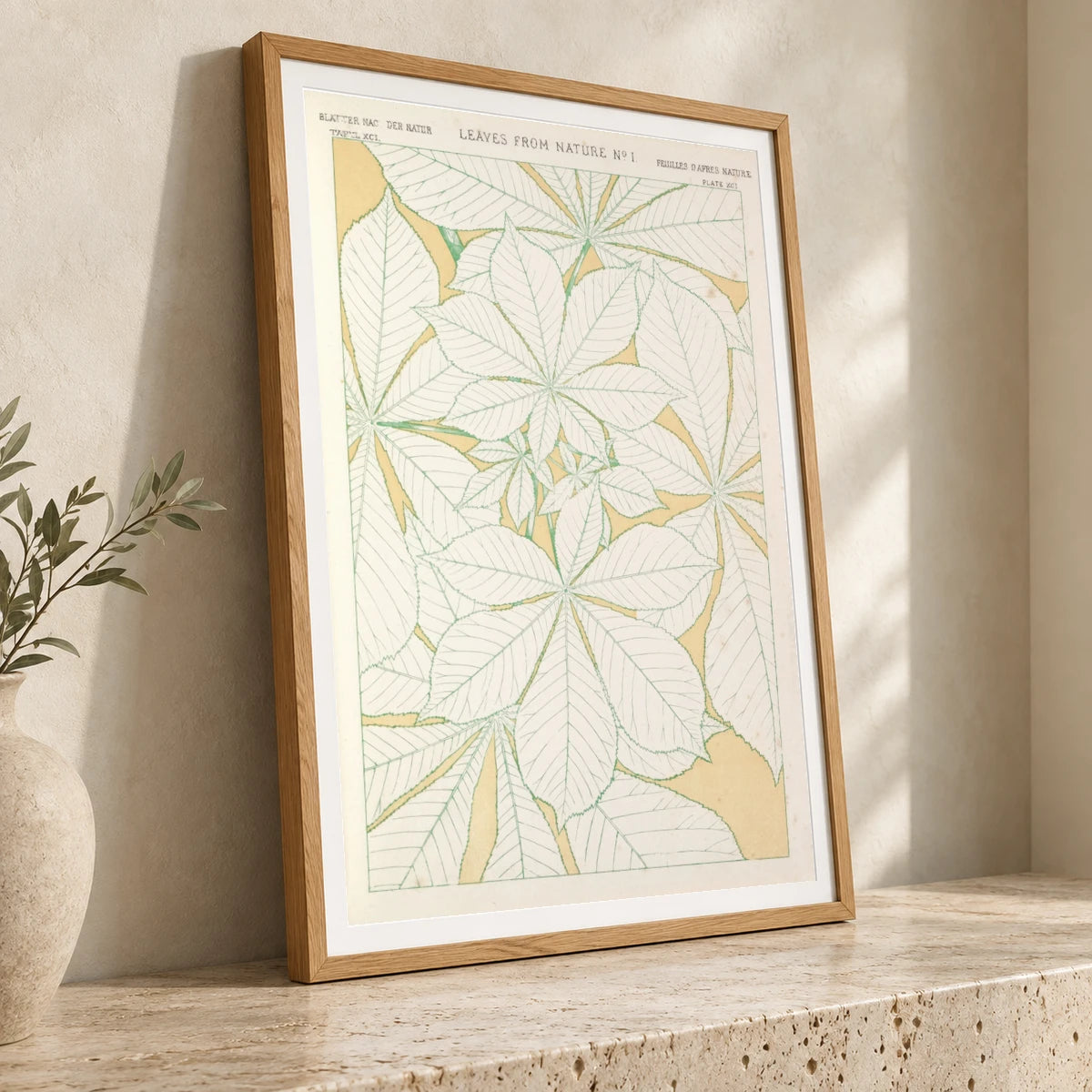 Leaves From Nature No.1 — Modern & Contemporary modern & contemporary art print by SaamCrafts