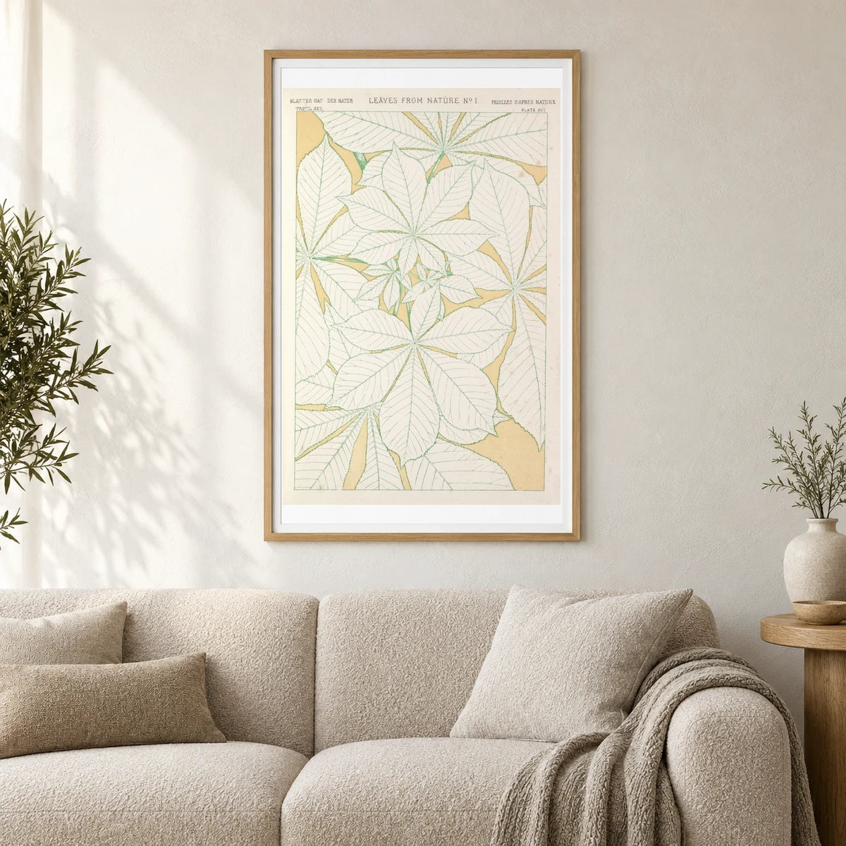 Leaves From Nature No.1 — Modern & Contemporary shown in a styled interior