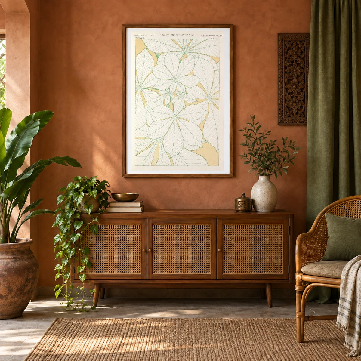 Leaves From Nature No.1 — Modern & Contemporary shown in a styled interior