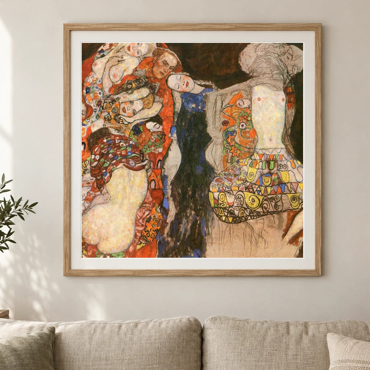 Klimt IX — Gustav Klimt shown in a styled interior