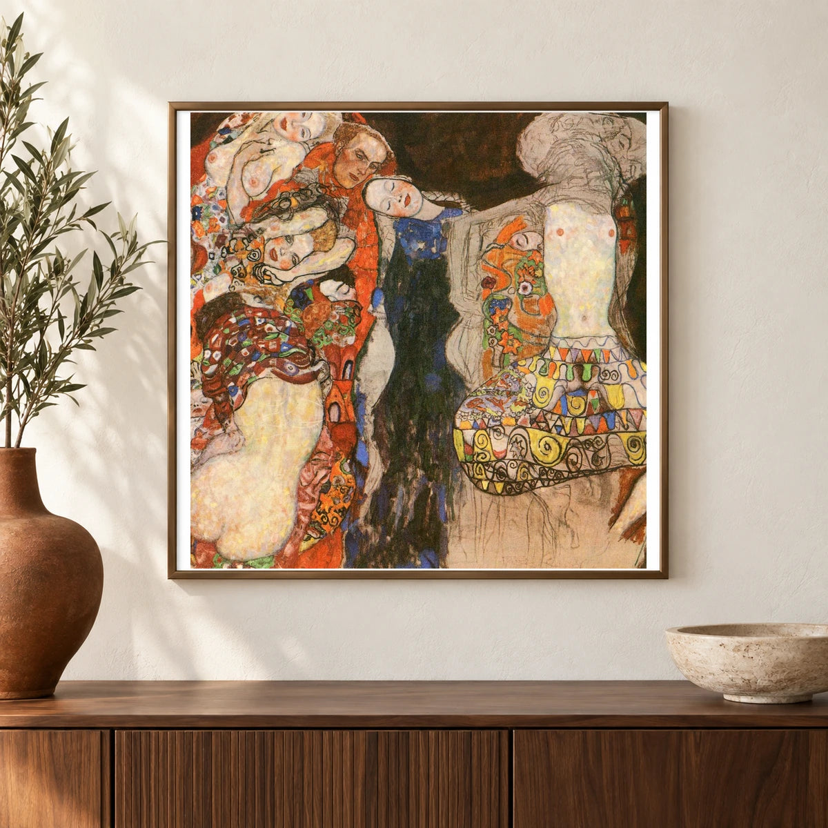 Klimt IX — Gustav Klimt shown in a styled interior
