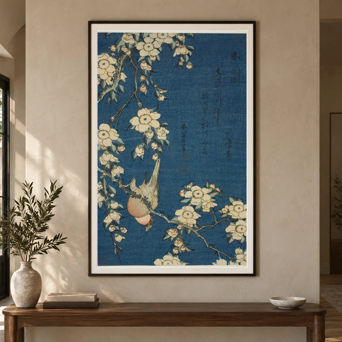 Katsushika Hokusai VIII — Katsushika Hokusai shown in a styled interior